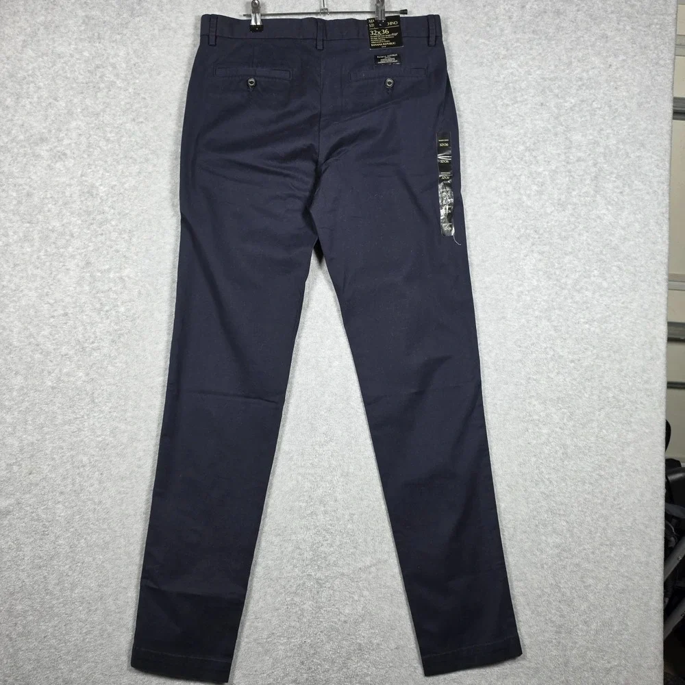 Banana Republic Pants Mens Size 32x36 Navy Mason Stretch Chino Straight Tapered